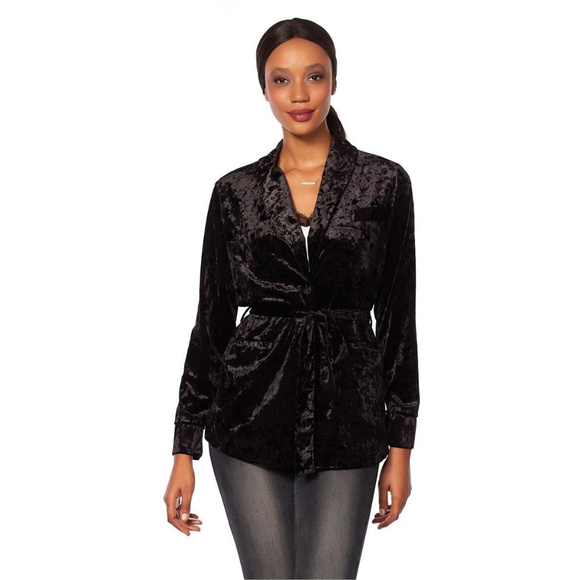 NEW! Crushed Velvet Smoking Jacket - Picture 1 of 4